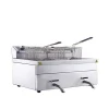 Professional Counter Top Double Basket Electric Deep Fryer Kitchen Equipment