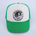 Professional Custom Logo 5 Panel Structured Heat Transfer Printing Mesh Foam Trucker Hat