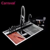 Professional safety luxury big sinks stylish double bowl stainless steel kitchen sink