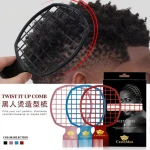 Professional salon twist curly hair dressing styling long tooth afro twist hot pick comb plastic hair pick afro comb