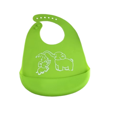Promotion Waterproof Silicone Baby Bib Easily Wipes Clean Comfortable Soft Baby Bibs Keep Stains Off!