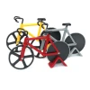 Promotional Gift Unique Custom design Plastic Bike Double Wheel Pizza Cutter