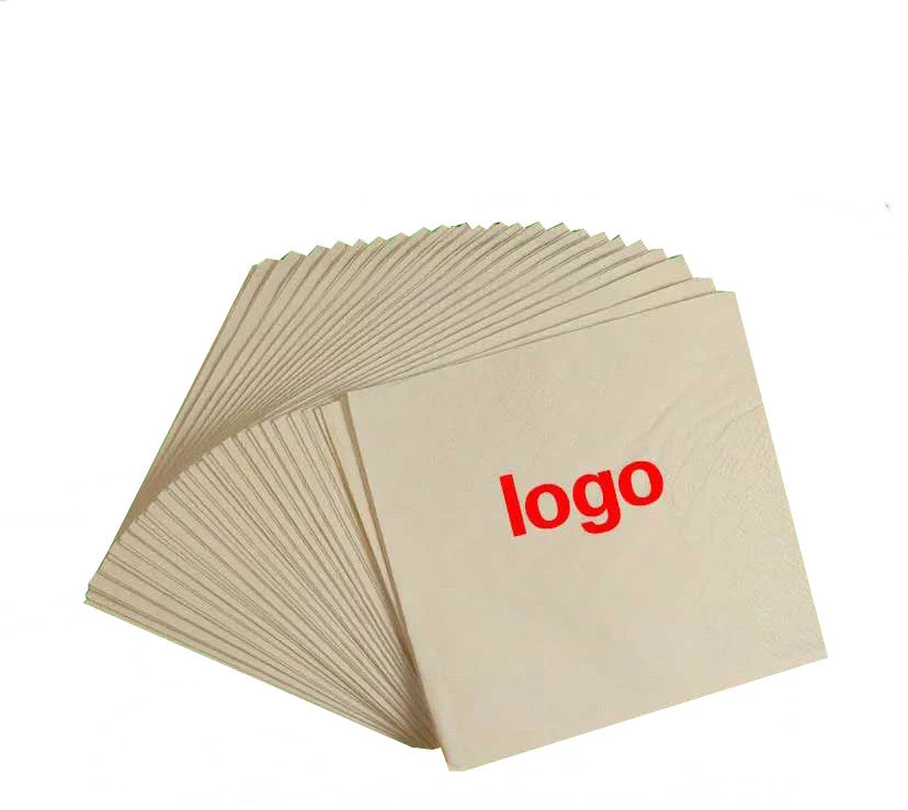 Promotional Table Paper Napkins For Dinner With Logo Printed