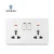 Import Prospect uk standard  factory price OEM ODM White panel 1 gang  13a electrical  wall switch and sockets from China