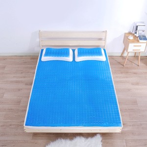 PU Summer bed topper folding gel cooled mattress pad