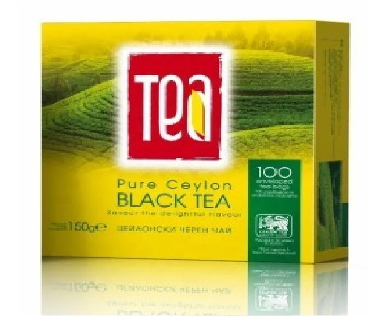 Pure Ceylon Black Tea Packed In 100 Filter Tea Bags Private Label | Wholesale | White Label