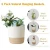 Import QJMAX Wall Decoration Hanging Basket Cotton Rope Woven Wall Hanging Flower Pot For Home from China