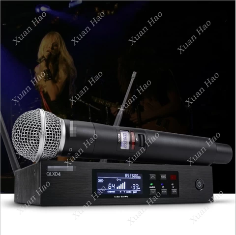 QLXD4 Beta58a Handheld Lapel Headset Combo Dynamic Vocal Mic Sm58 Beta87 QLXD1 Wireless Microphone QLXD24 for Shure