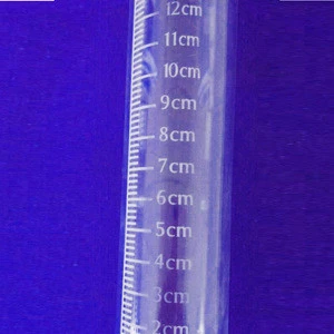 quartz glass test tube with the graduation
