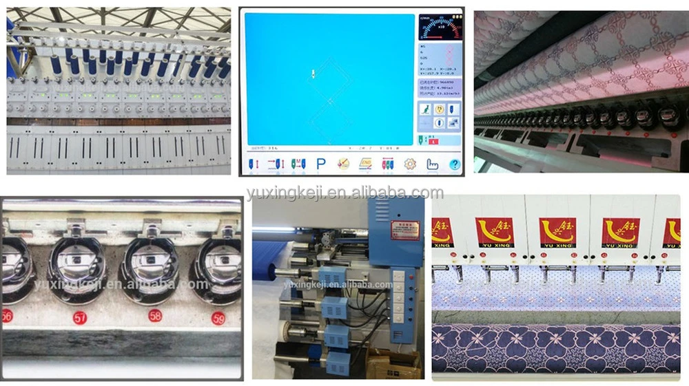 Quilting embroidery machine for leather PU