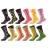 Import Rainbow Diamond-shaped Dress Socks Design Your Own Hosiery Items from China