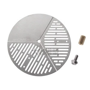 RC Parts 1/10 Stainless steel metal spare tire cover for traxxas TRX4 RR10 SCX10 90046 option parts