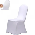 Reador retailer 4PCS universal stretch chair slipcovers black wedding spandex chair covers