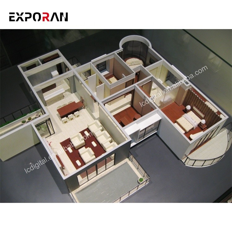 Buy Real Estate Model House Layout Model House Building Model from ...