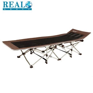 Realgroup Single Metal Aluminum Folding Bed For Outdoor Camping Price Of Folding Bed