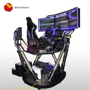 Realidad virtual Arcade 6 dof VR driving Simulator 9D VR super racing car games f1 simulator 360 Degree Car Racing Game Machine