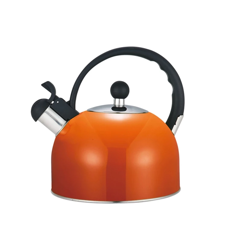 realwin quality color painting 2.5L stainless steel whistle kettle tea kettle water kettles