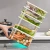 Import Refrigerator storage box can be divided into large and small size transparent crisper box with lid fruit and vegetable bento box from China