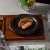 Import Restaurant Dinnerware Plate Ceramic Black Round Porcelain Plate Sets from China