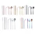 Import Reusable Stainless Steel Office Utensil Portable Metal Knife Fork Spoon Drinking Straw Travel Cutlery Set With Bag from China