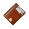 RFID Blocking Minimalist Leather Slim Front Pocket Wallet