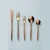 Import Rose Gold Stainless Steel Luxury Cutlery Set Royal Handmade  Hammerd Handle Western Style Tableware Rose Gold Cutlery Set from India