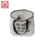 Round non woven Laundry hamper Basket Collapsible Storage Basket with Handle Clothes Storage Bag