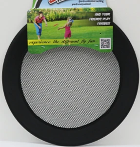 Round plastic elastic net flying disc
