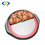 Round silicone baking mat non stick dish protector for pizza or pie dough