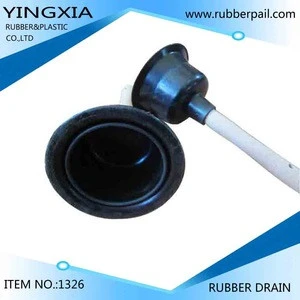 rubber toilet plunger with wood handle