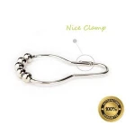 Rustproof Stainless Steel Shower Curtain Rings Hooks for Bathroom Shower Rod