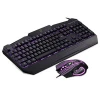 S68 Black USB Wired Gaming Three Color Backlit keyboard And Mouse Combo,Factory Supply