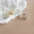 Import S925 sterling silver ring INS personality simple smiley face female ring student opening silver ring from China