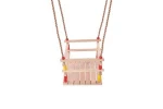 Safety Home Outside Infant Kids Wooden Hanging Swing