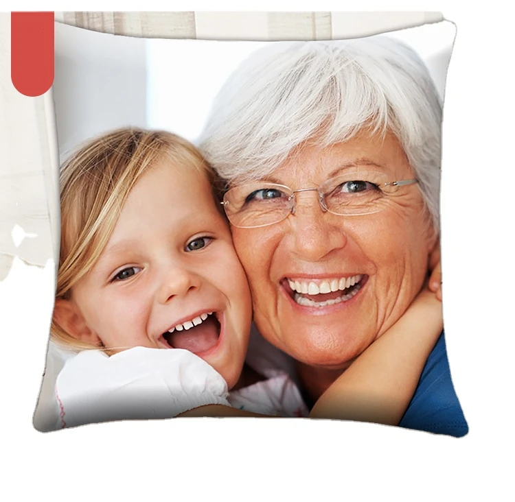 Sarung bantal decorative pillow covers Digital print custom design photo polyester pillow velvet fabric cushion cover