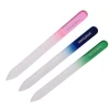 Sell well 14*1.2CM sprayed glass nail file with cylinder packaging