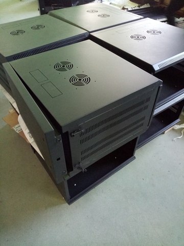Buy Server Network Power Distribution Box Black Outdoor Metal Cabinet ...