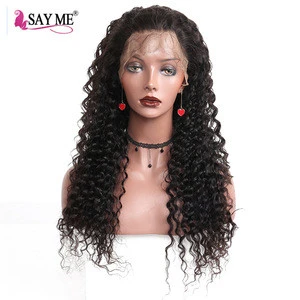 sexy guangzhou hair factory 360 lace wig transparent lace,brazilian deep wave 4 bundles,short human hair wig for black women