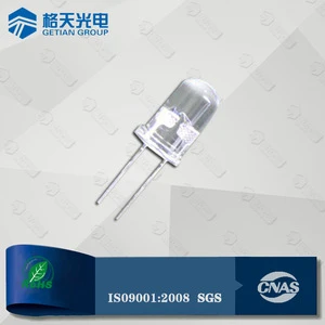 Shenzhen Electronic Active Components Reliable Expert diffused len 5mm white through hole led diode Straw Hat Flat diode Led