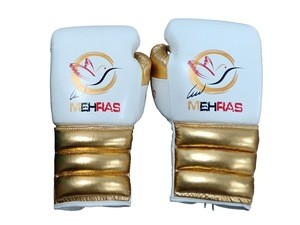 Shinning Leather printed Boxing  Gloves
