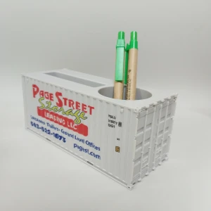 shipping container pen holder ABS/ plastic cargo container pen holder