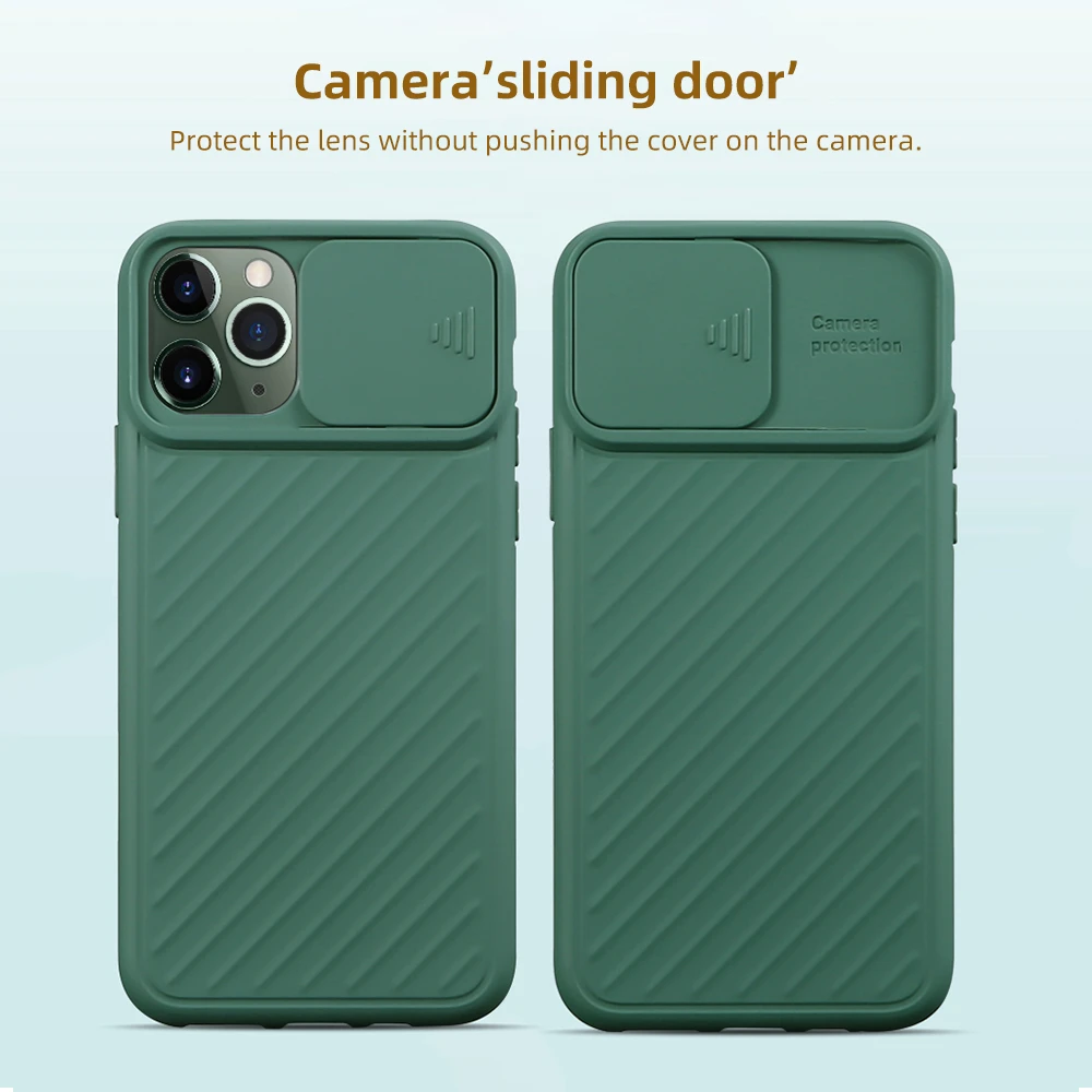 Shockproof Mobile phone case With Sliding Lens camera Full Protective Phone Case for iphone
