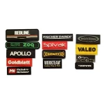 Shoe / garment / bag rubber labels transparent soft PVC labels
