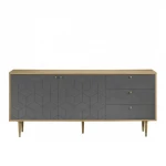 Sideboard Morden Furniture Concise Style Wooden Furniture PU Painting Household Furniture Oak Veneer