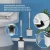 Import Silicone WC Toilet Brush Flat Head Soft Bristles Brush With Quick Drying Holder Set Cleaning Brush For WC Accessories 2020 new from China