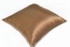 Silk Satin Decorative Throw Pillow Case Cushion Cover with Hidden Zipper for Couch Bed Sofa, Solid Color Soft Pillowcases