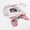 Silk Scarf Scarves for Women Fashion Lady Printed Square Branded Pure color 70cm scarf for women stylish
