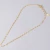 Import Simple 316L Stainless Steel Gold Flower Pattern Lip Chain Necklace Titanium Steel Lines Pattern Lip Choker Necklace Jewelry from China