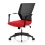 Import Simple Factory Wholesale Mid Mesh Back Black PA Frame Fixed Arms Office Staff Task Visitor Chair from China