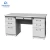 Import Simple used steel office desk top computer PC desk with drawers metal frame computer laptop table desk from China